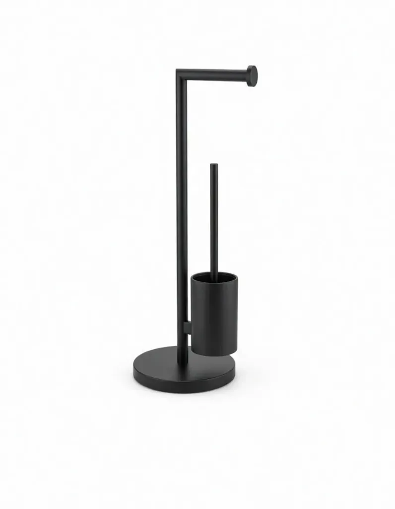 Piantana 40247 furce+leter tondo nero Med.