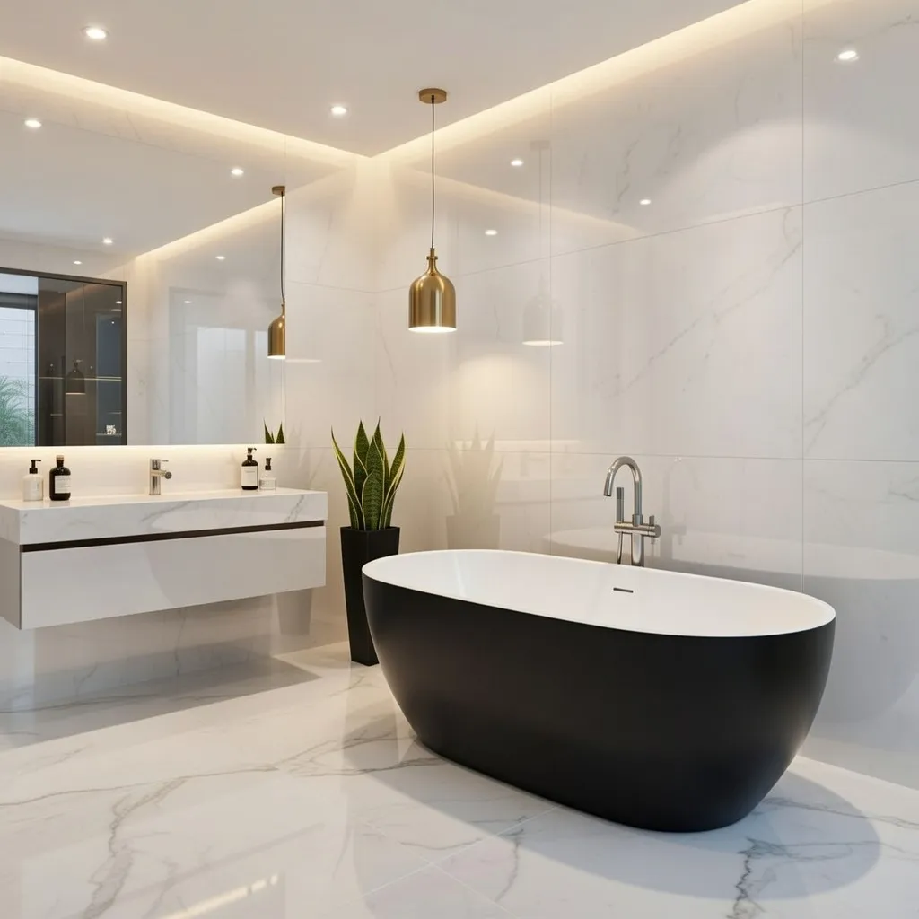 [MILANO170B/W] Vaske freestanding Milano 180x80 b/nero mat