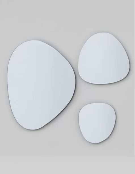 [KL910346] Pasqyre ovale tre pjese led