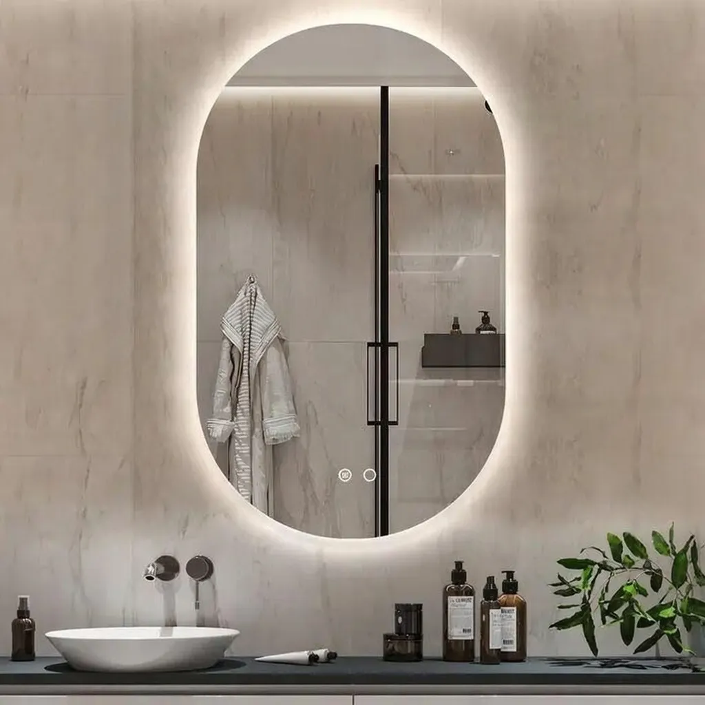 [KL910879A] Pasqyrë Ovale LED Touch Antifog 50x90 cm