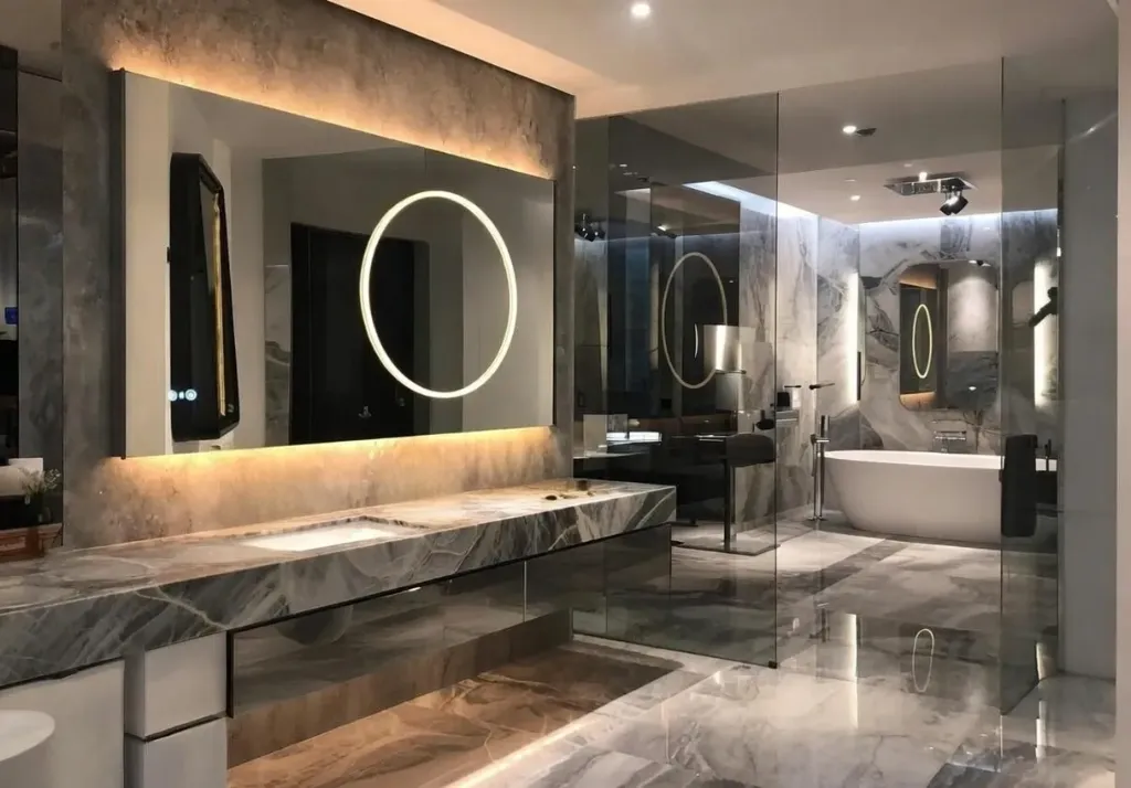 [KL910793A100] Pasqyre nero mat led touch antifog (100x70 cm)