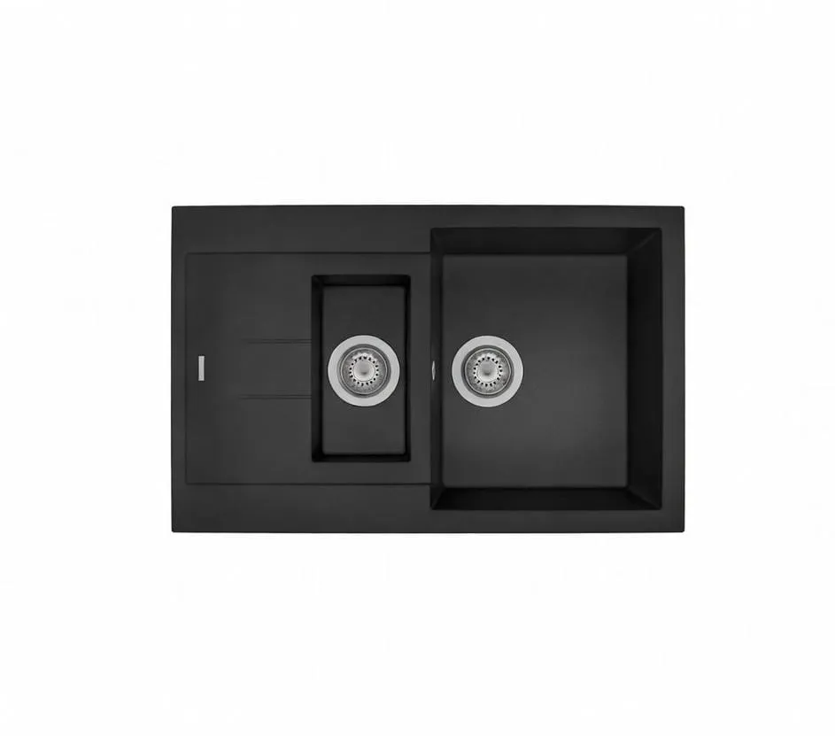 [AM7815NE] Lavapjate 1+1/2 Nero 78x50