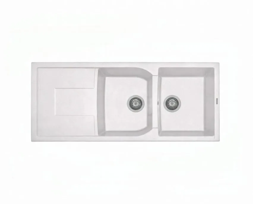 [CX11620BI] Lavapjate 2+1 Bianco 116x50